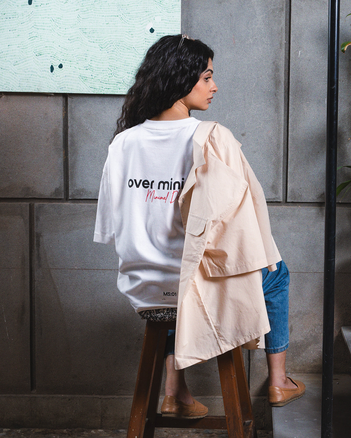 Egret Boxy Fit T-Shirt (Unisex)