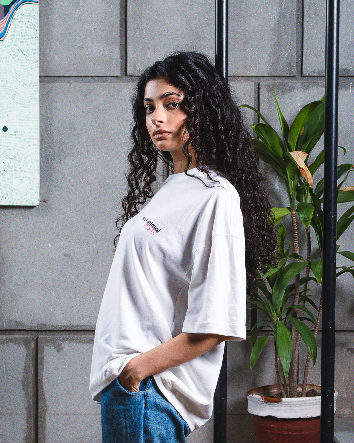 Egret Boxy Fit T-Shirt (Unisex)
