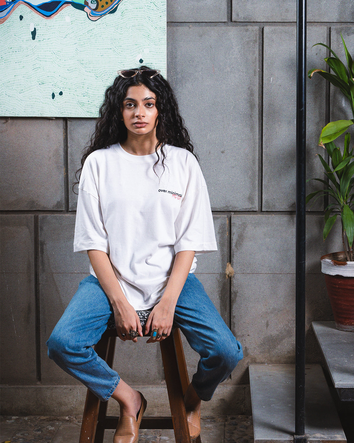 Egret Boxy Fit T-Shirt (Unisex)