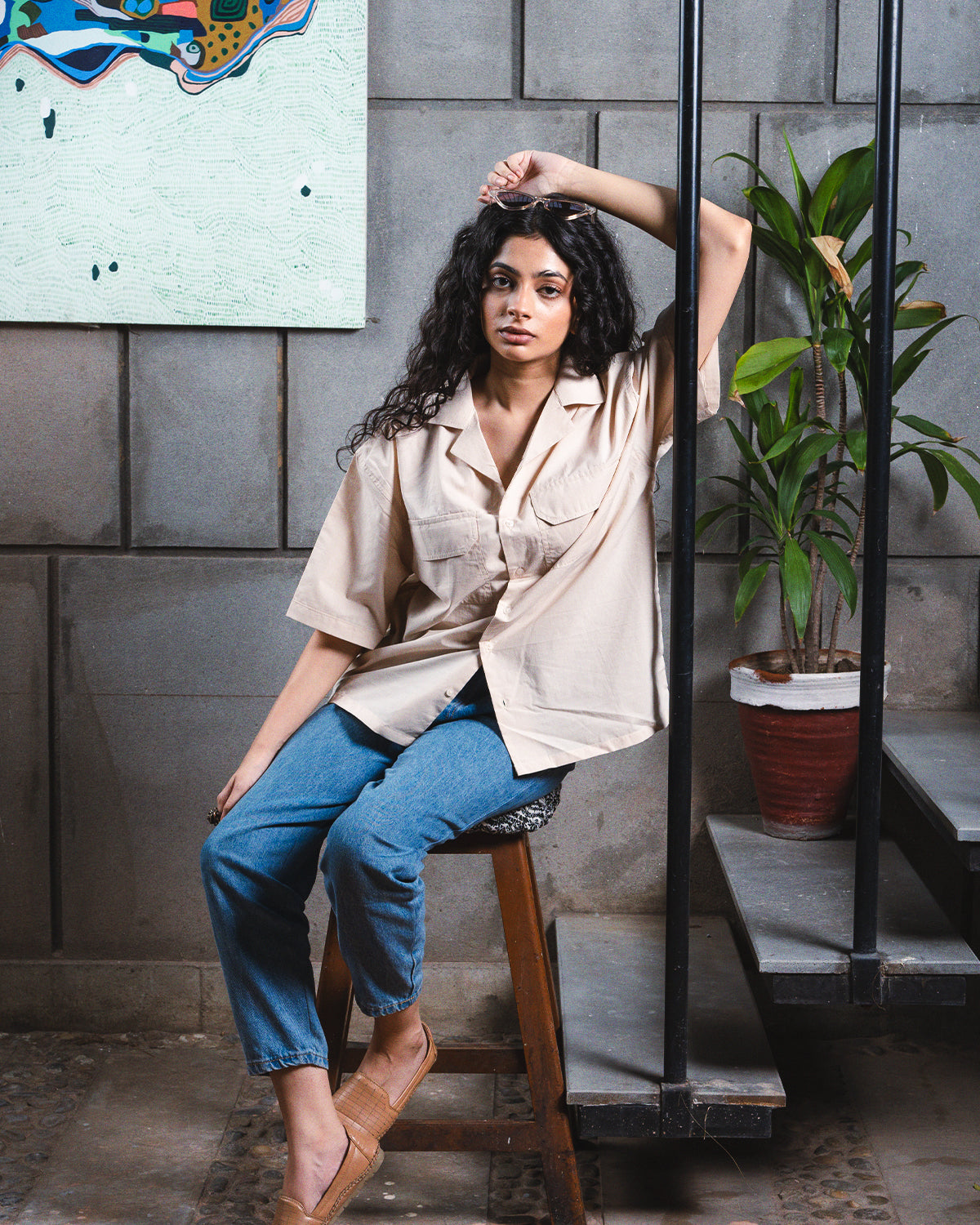 Casual Beige Shirt (Unisex)