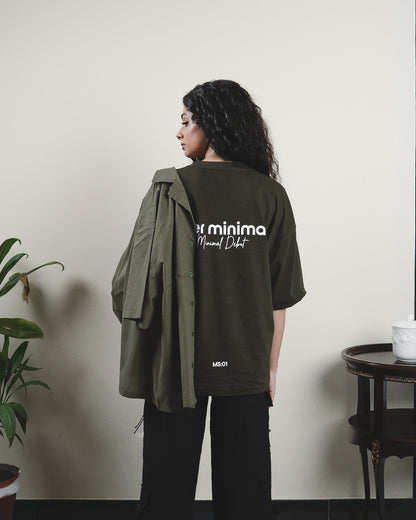 Moselle Green Boxy Fit T-Shirt (Unisex)
