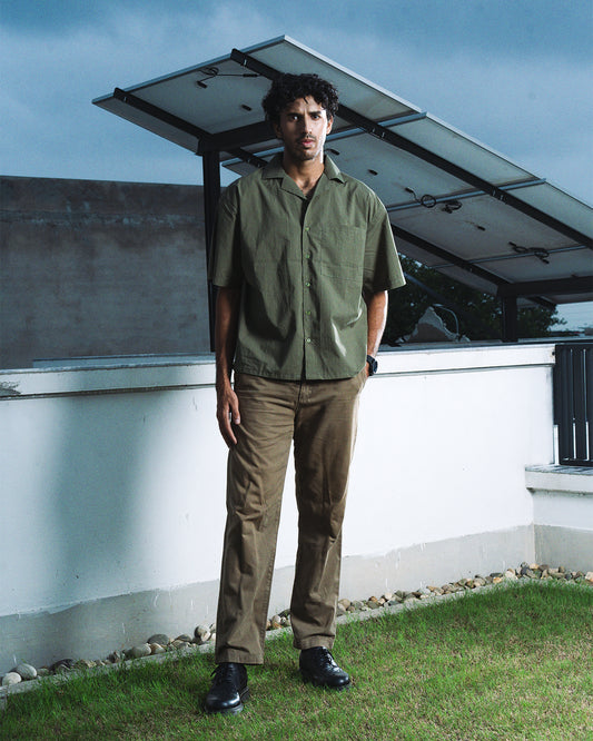 Casual Olive Green Shirt (Unisex)