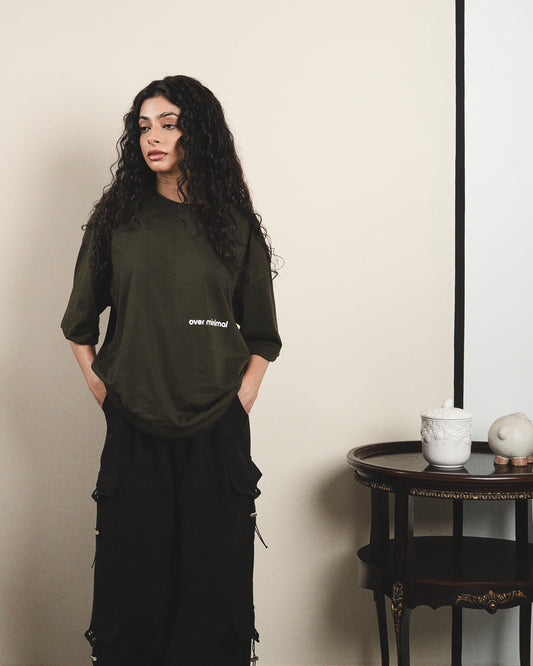 Moselle Green Boxy Fit T-Shirt (Unisex)