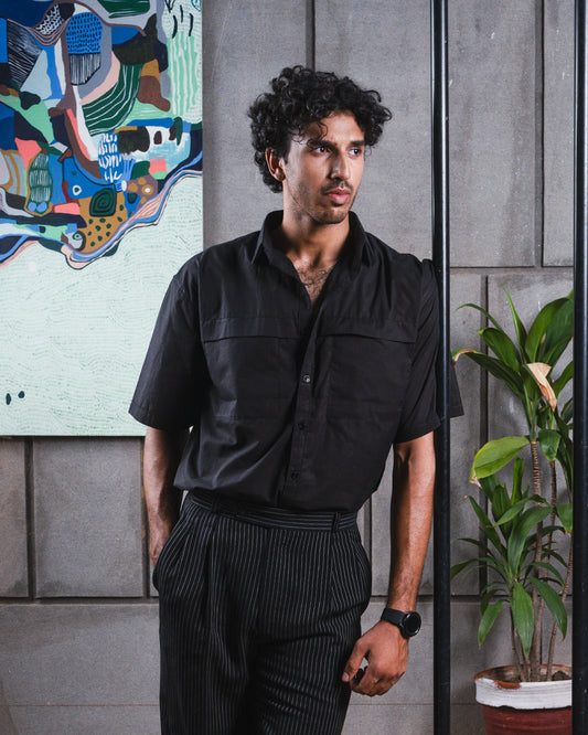 Casual Jet Black Shirt (Unisex)