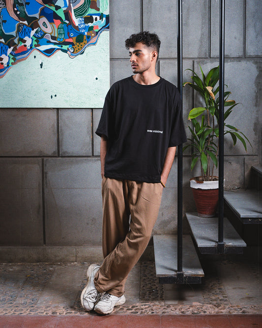 Midnight Black Boxy Fit T-Shirt (Unisex)