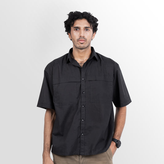 Casual Jet Black Shirt (Unisex)