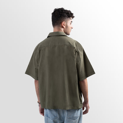 Casual Olive Green Shirt (Unisex)