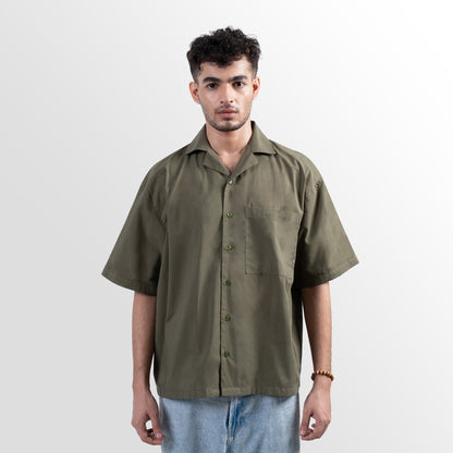 Casual Olive Green Shirt (Unisex)