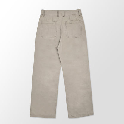 Beige Pleated Pants (Unisex)